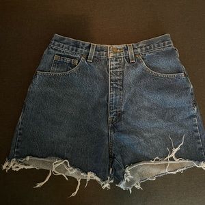 High-rise Denim Shorts